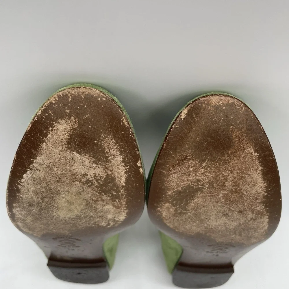 J. Crew Green Suede Tassel Loafers